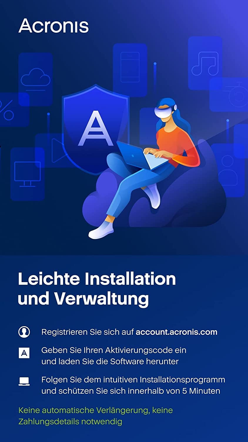 Acronis Cyber Protect Home Office 2023 - Premium - 5 Computer + 1 TB Cloud Storage - 1 year Acronis Cyber Protect Home Office 2023 - Premium - 5 Computer + 1 TB Cloud Storage - 1 year – Bild 5