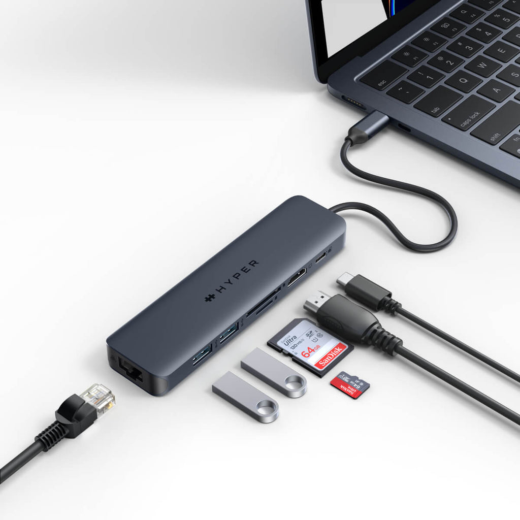 Hyper HyperDrive EcoSmart Gen.2 Universal USB-C 7-in-1 Hub Hyper HyperDrive EcoSmart Gen.2 Universal USB-C 7-in-1 Hub – Bild 2
