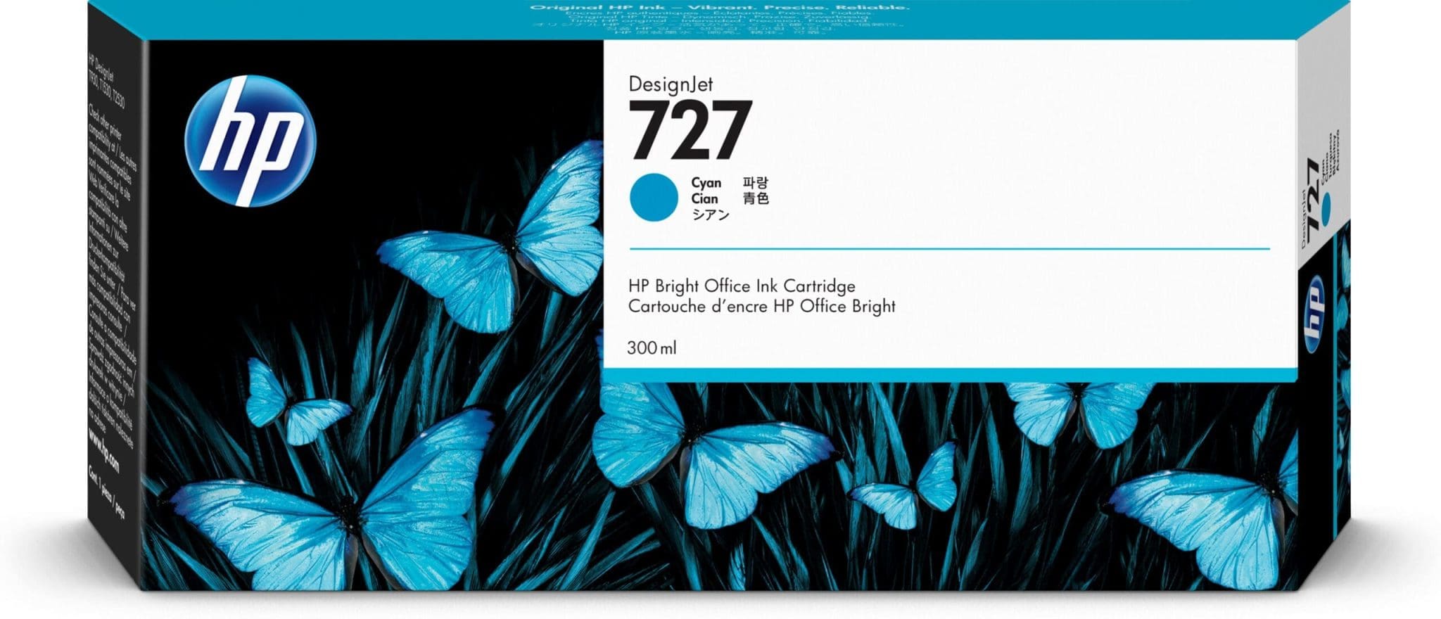 HP Tintenpatrone Nr. 727 Cyan 300ml HP Tintenpatrone Nr. 727 Cyan 300ml