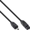 InLine® FireWire Kabel, IEEE1394 4pol Stecker zu 9pol Stecker, schwarz, 1,8m, schwarz InLine® FireWire Kabel, IEEE1394 6pol Stecker zu 9pol Stecker, schwarz, 1,8m