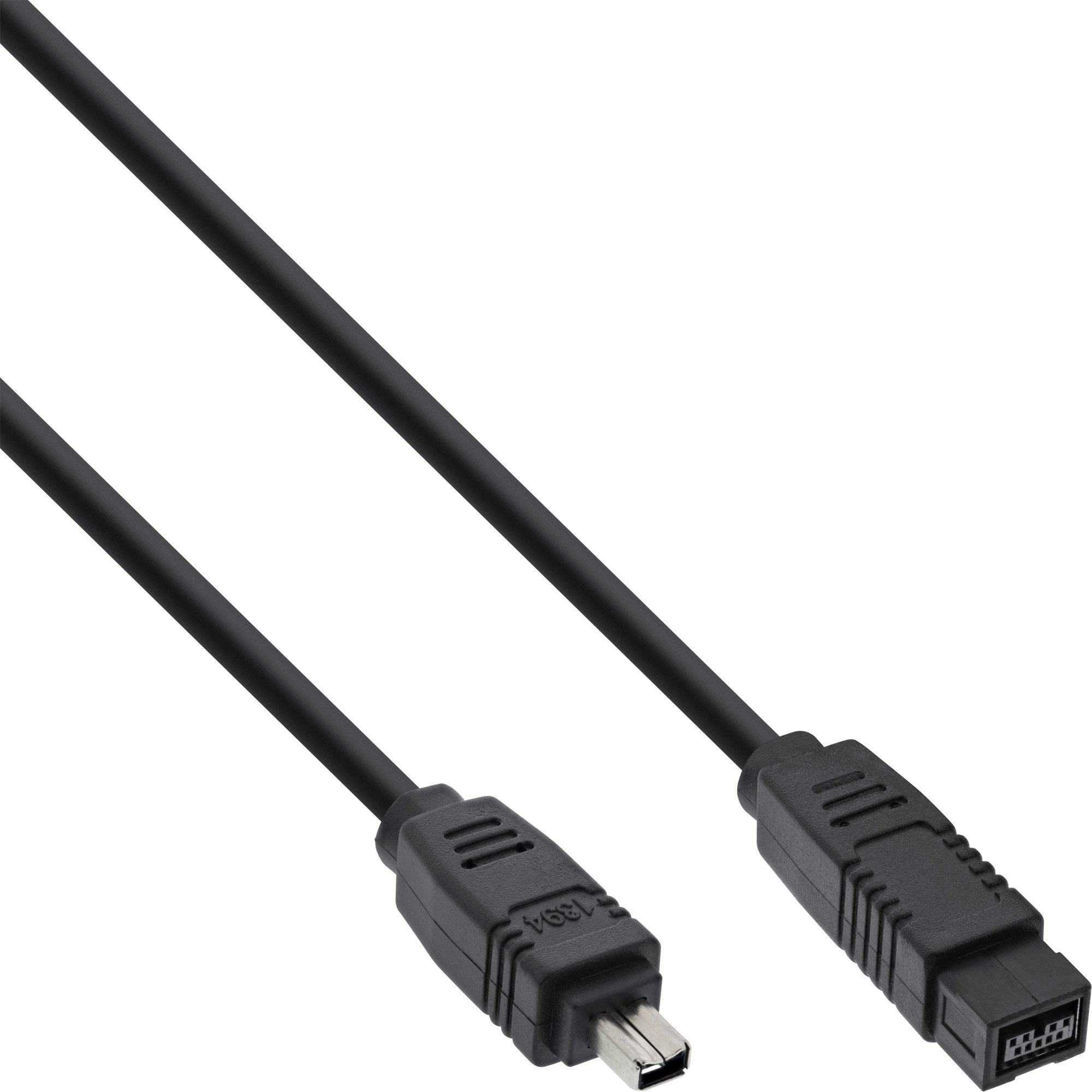 InLine® FireWire Kabel, IEEE1394 4pol Stecker zu 9pol Stecker, schwarz, 1,8m, schwarz InLine® FireWire Kabel, IEEE1394 4pol Stecker zu 9pol Stecker, schwarz, 1,8m, schwarz