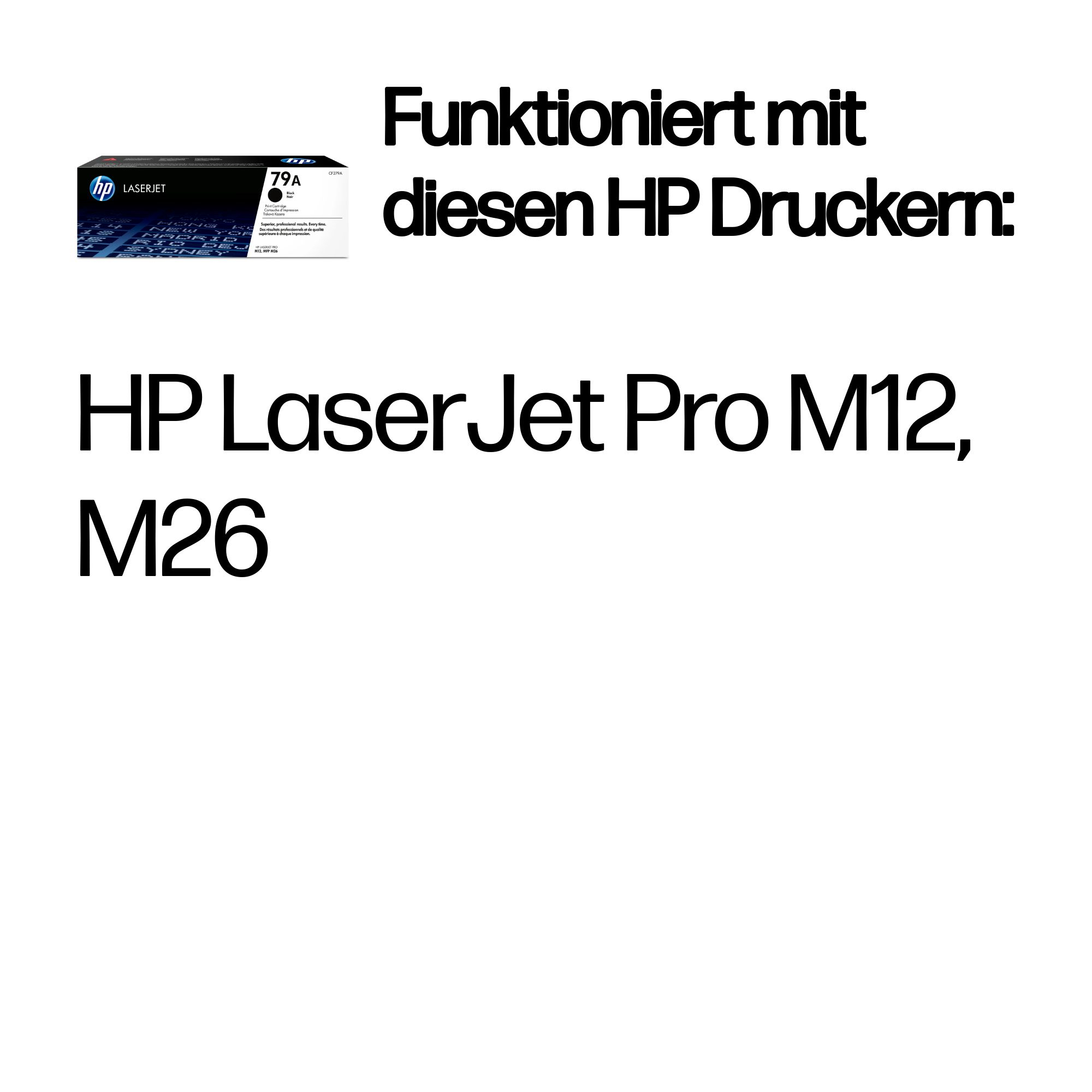 HP Toner 79A Schwarz (ca. 1.000 Seiten) HP Toner 79A Schwarz (ca. 1.000 Seiten) – Bild 2