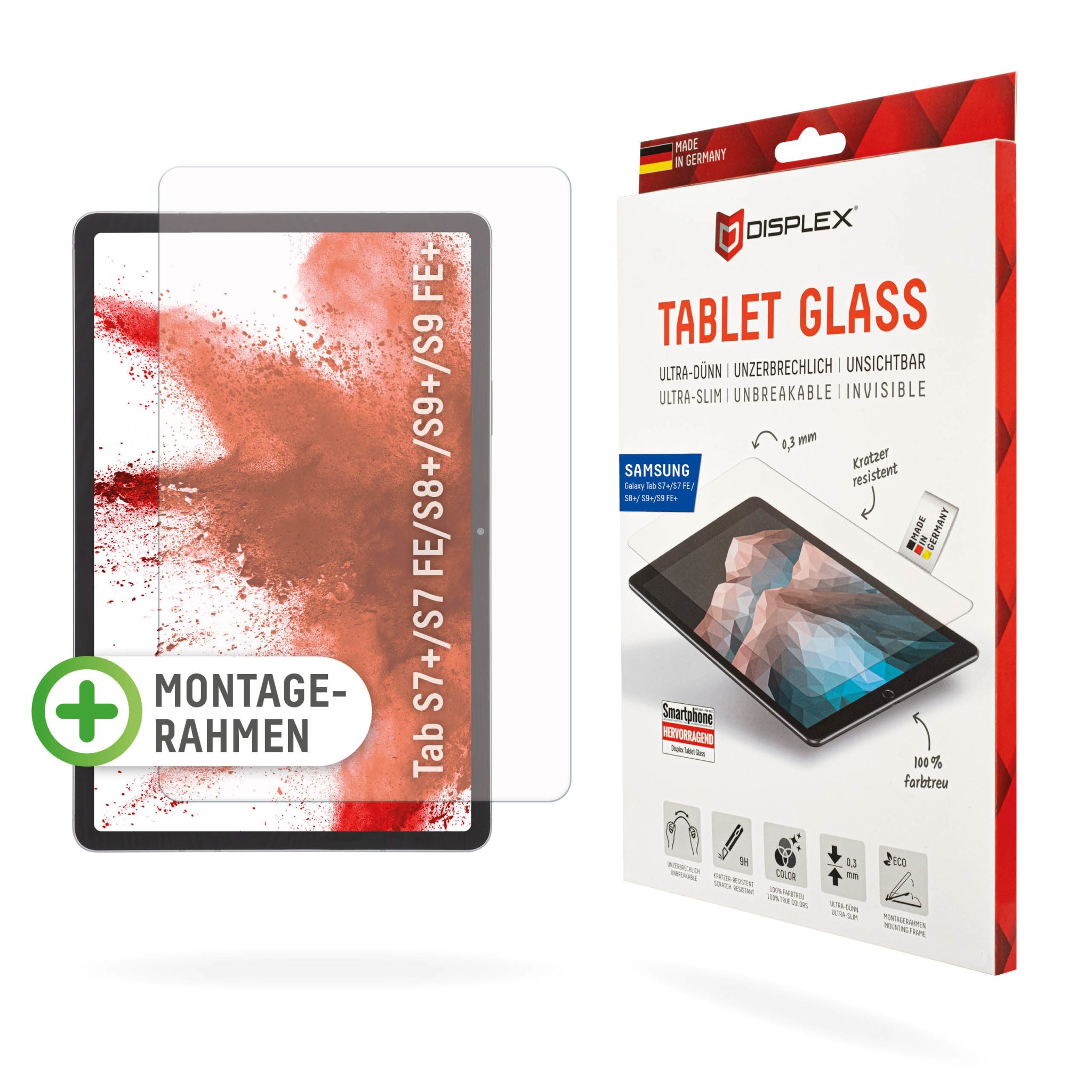 DISPLEX Panzerglas Samsung Galaxy Tab S7+/S7 FE/S8+/S9 FE+ DISPLEX Panzerglas Samsung Galaxy Tab S7+/S7 FE/S8+/S9 FE+