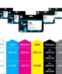 Alternative view of HP 727 Magenta DesignJet Tintenpatrone, 300 ml