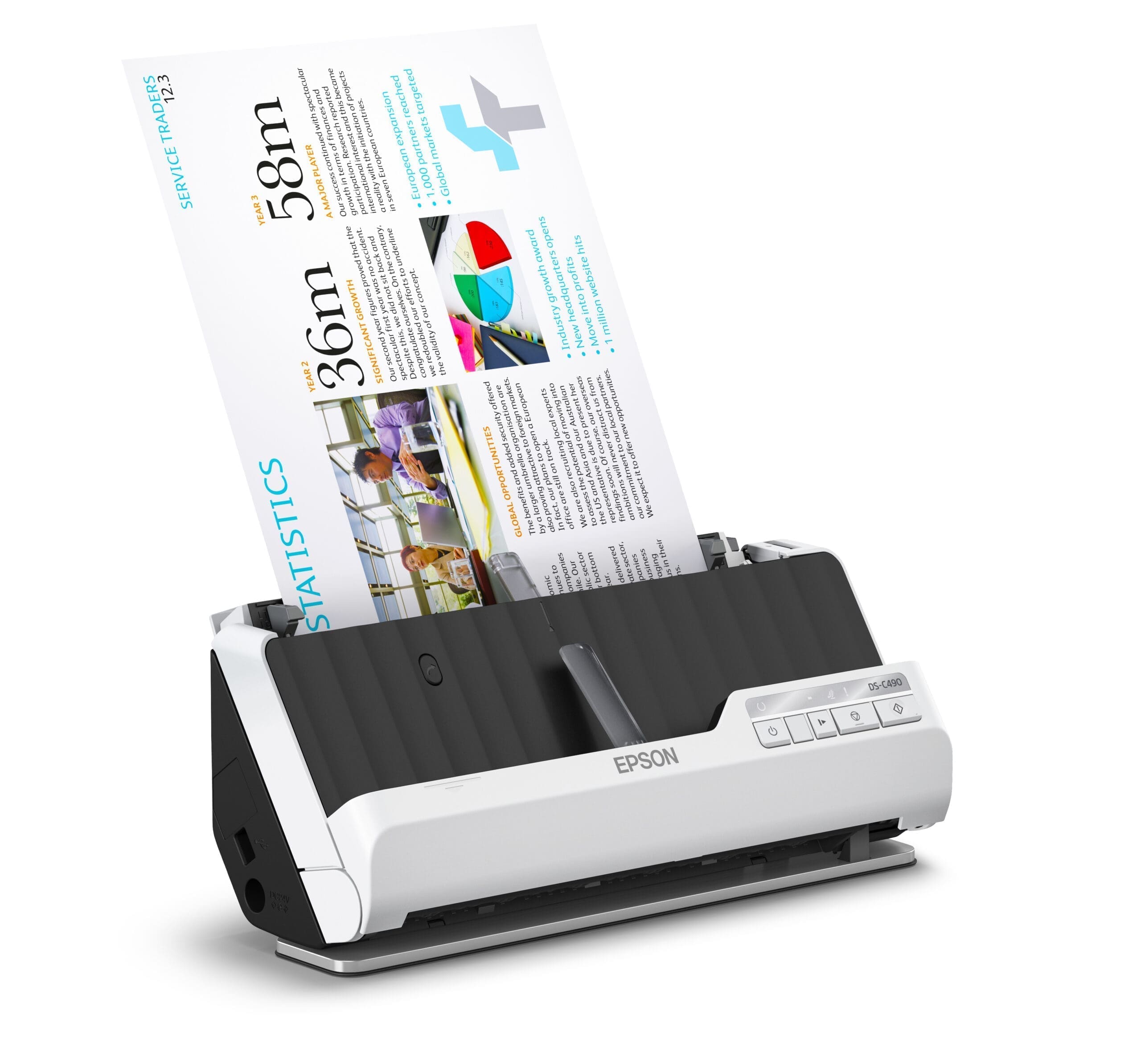 Epson WorkForce DS-C490 Dokumentenscanner Epson WorkForce DS-C490 Dokumentenscanner – Bild 4