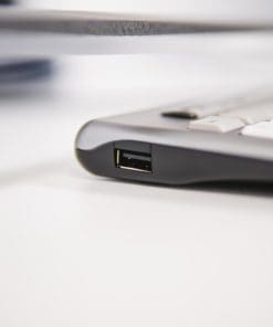 BakkerElkhuizen S-board 840 Tastatur Büro USB QWERTZ Schweiz Hellgrau, Weiß – Bild 3