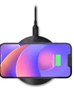 Alternative view of mophie essentials wireless charging pad 15W Smartphone Schwarz USB Kabelloses Aufladen Drinnen