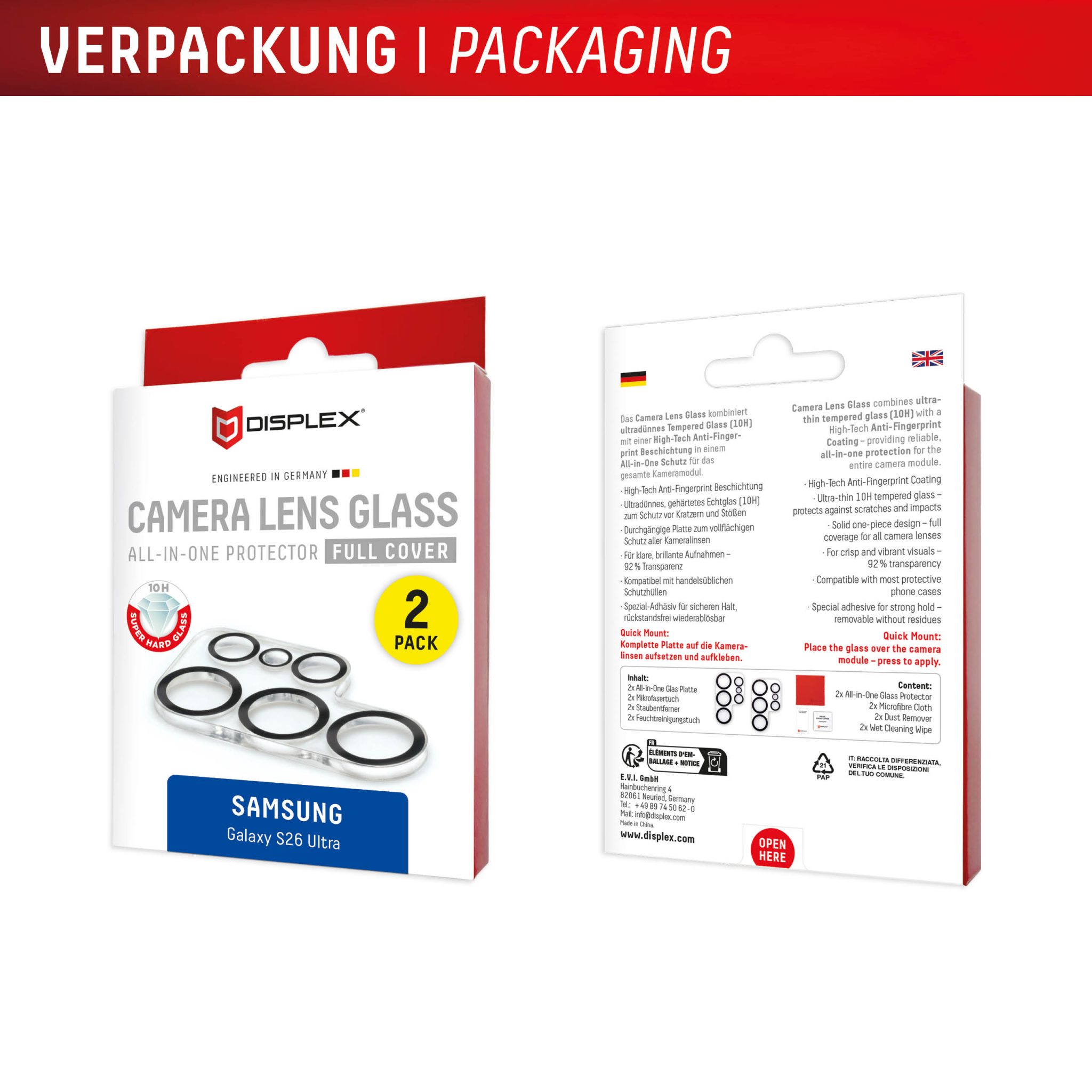 DISPLEX CamGlass All-In-One Samsung Gal. S26 Ultra DISPLEX CamGlass All-In-One Samsung Gal. S26 Ultra – Bild 4