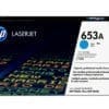 HP Toner CF321A 653A Cyan (ca. 16.000 Seiten) HP Toner CF463X 656X Magenta mit einer Reichweite von ca. 22.000 Seiten.