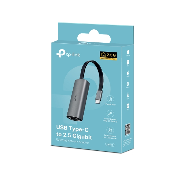TP-Link UE302C USB 3.0 Type-C auf 2.5 Gigabit Ethernet Adapter TP-Link UE302C USB 3.0 Type-C auf 2.5 Gigabit Ethernet Adapter – Bild 3