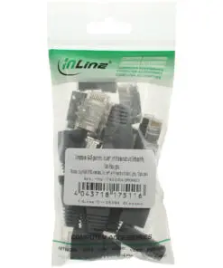 Alternative view of InLine® Crimpstecker RJ45 geschirmt, mit Knickschutz und Einfädelhilfe, 10er Pack, grau, grau