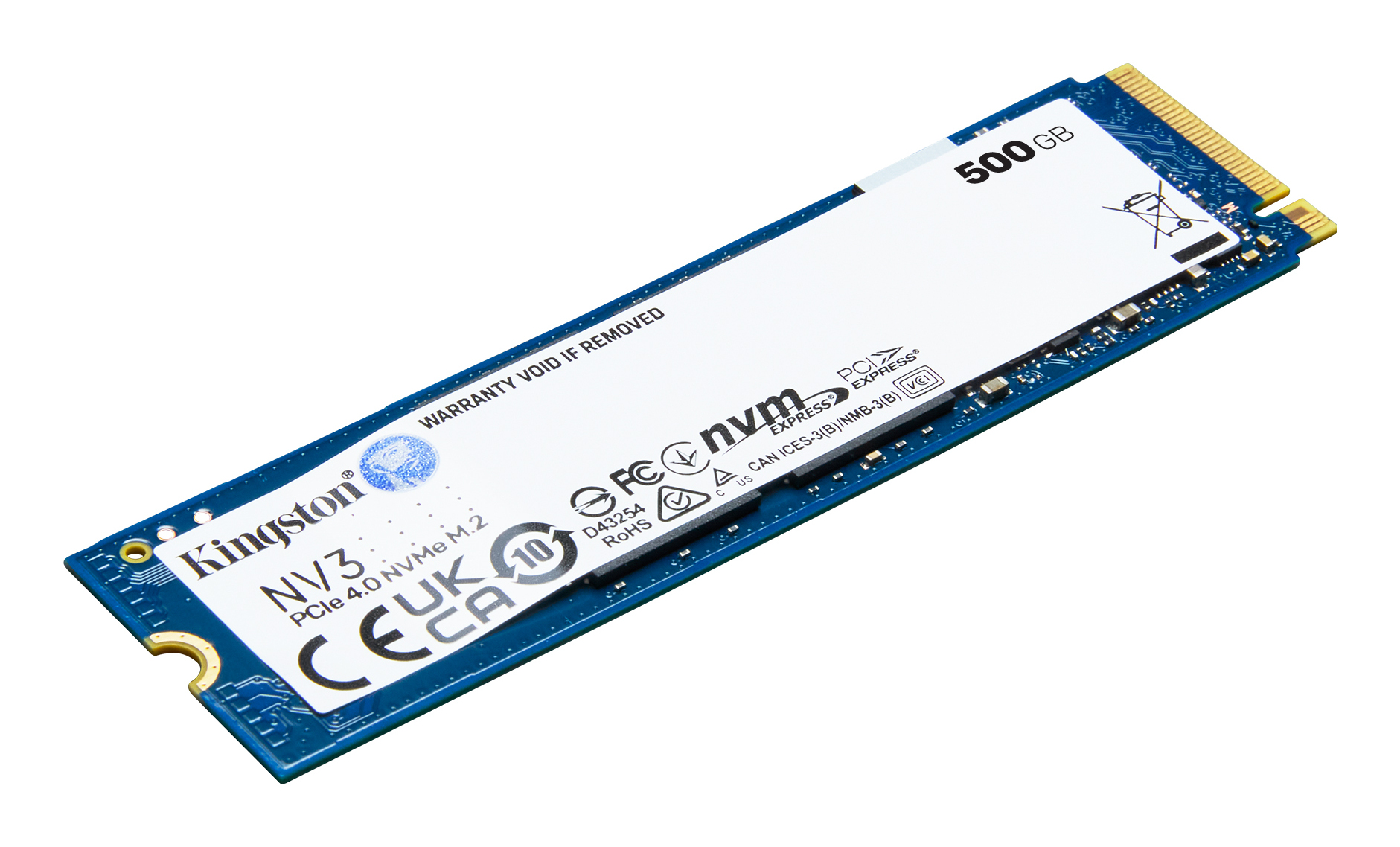 Kingston 500GB M.2 2280 NVMe SSD SNV3S/500G Kingston 500GB M.2 2280 NVMe SSD SNV3S/500G