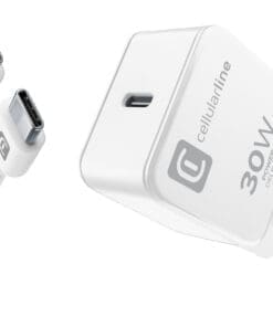 Cellularline USB-C Charger Kit für Apple 30W PD White