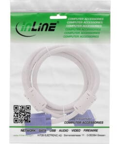 Alternative view of InLine® S-VGA Kabel, 15pol HD Stecker / Stecker, beige, 0,3m, beige