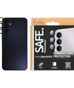 Alternative view of SAFE. by PG Camera Protector Samsung A15, A15 5G, Black
