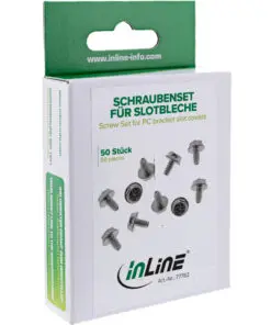 Alternative view of InLine® Schraubenset, für Slotbleche, 50-teilig
