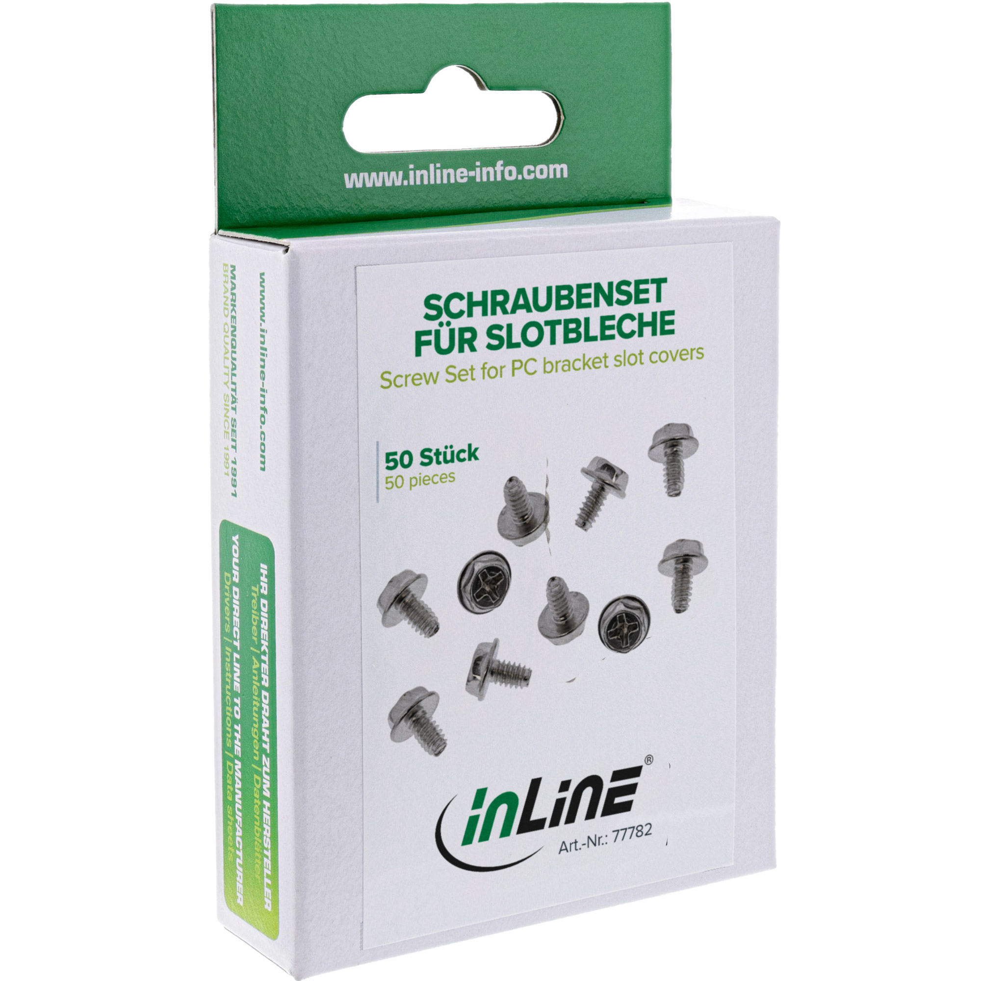 InLine® Schraubenset, für Slotbleche, 50-teilig InLine® Schraubenset, für Slotbleche, 50-teilig – Bild 2