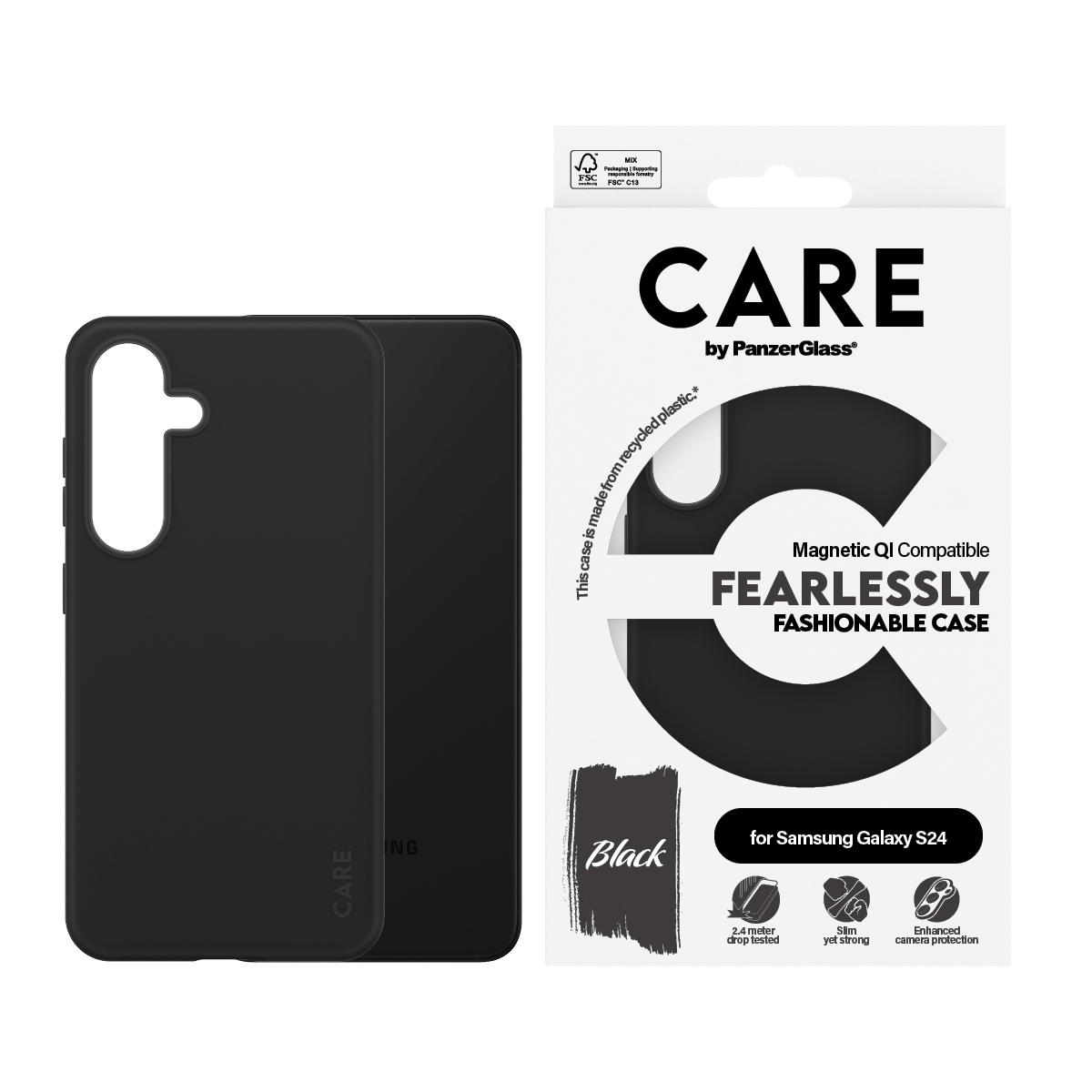 CARE Fashionable Case Black Samsung S24 CARE Fashionable Case Black Samsung S24 – Bild 2