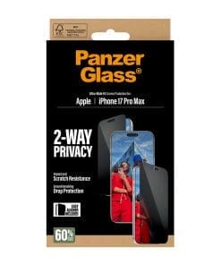 PanzerGlass 2-Way Privacy Schutzglas iPhone 17 Pro Max/UWF PanzerGlass 2-Way Privacy Schutzglas iPhone 17 Pro Max/UWF – Bild 3
