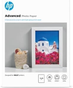 HP Advanced Fotopapier glänzend - 25 Blatt/13 x 18 cm, randlos