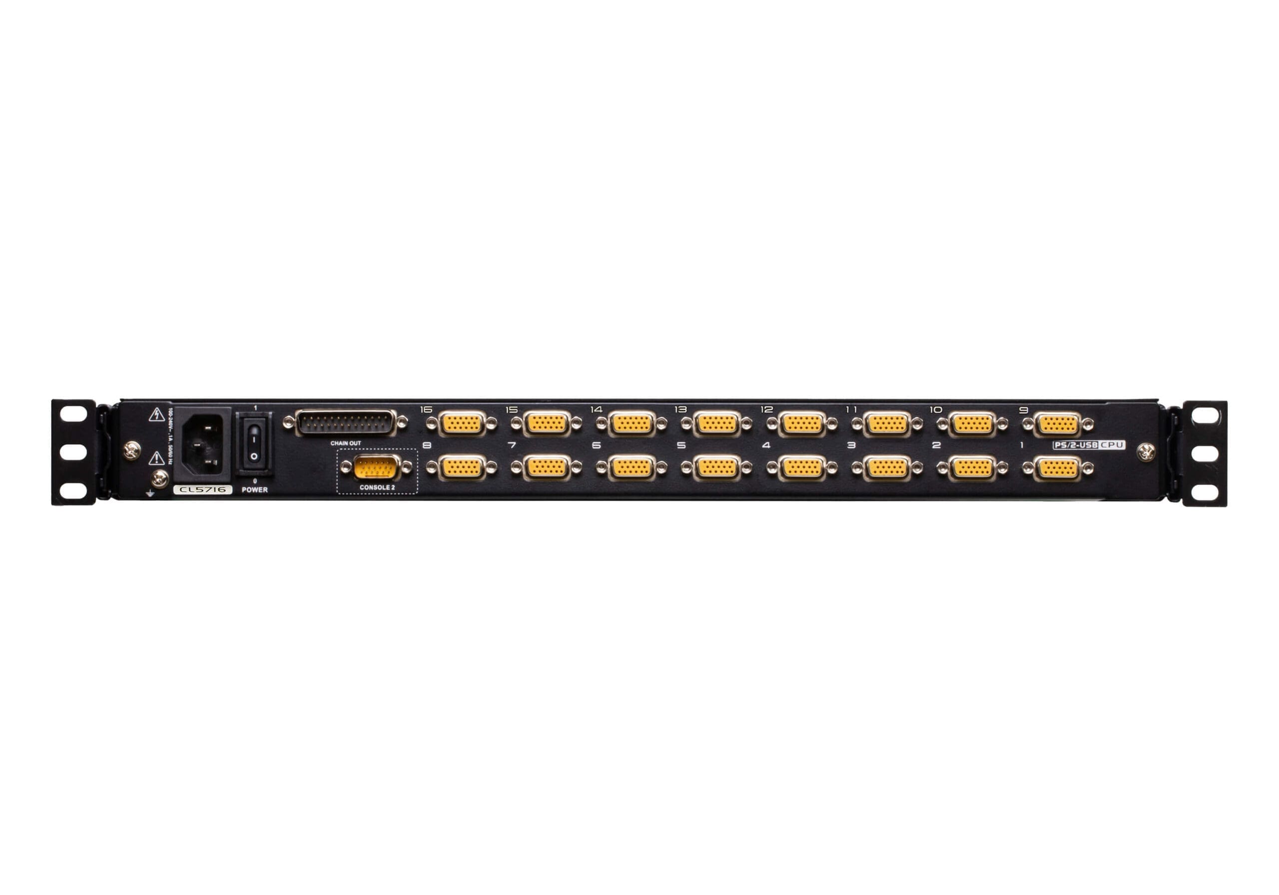 ATEN CL5716N UK KVM Switch 16-Port 19"-LCD Single Rail (PS/2-USB VGA) UK-Layout ATEN CL5716N UK KVM Switch 16-Port 19"-LCD Single Rail (PS/2-USB VGA) UK-Layout – Bild 5