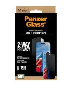 PanzerGlass 2-Way Privacy Schutzglas iPhone 17/16 Pro UWF PanzerGlass 2-Way Privacy Schutzglas iPhone 17/16 Pro UWF – Bild 3