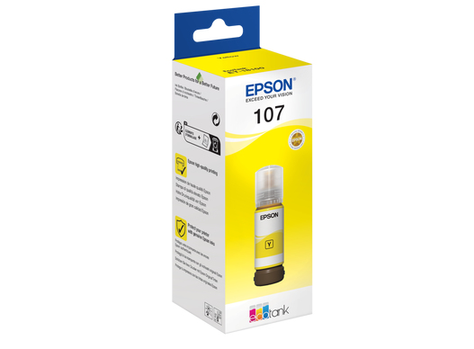 Epson Tintenflasche 107 Gelb (70ml) Epson Tintenflasche 107 Gelb (70ml) – Bild 3