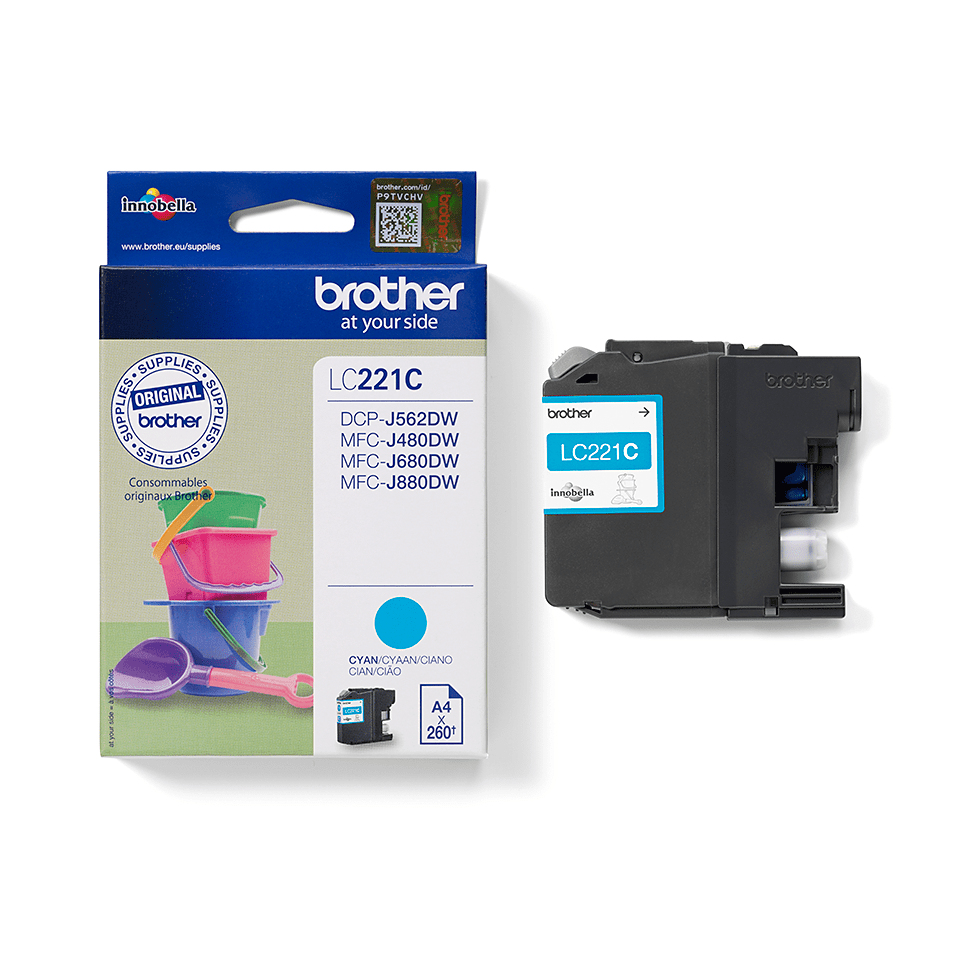 Brother Tintenpatrone LC-221C Cyan (ca. 260 Seiten) Brother Tintenpatrone LC-221C Cyan (ca. 260 Seiten) – Bild 4