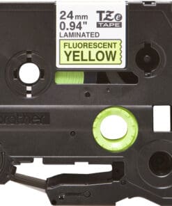 Alternative view of Schriftband TZe-C51 (lam.) Schwarz auf Signalgelb 24mm x 5m