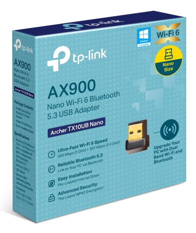 TP-Link Archer TX10UB Nano AX900 Dual Band Wi-Fi 6 BT-Adapter TP-Link Archer TX10UB Nano AX900 Dual Band Wi-Fi 6 BT-Adapter – Bild 8