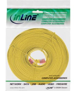InLine® Patchkabel flach, U/UTP, Cat.6, gelb, 7m, gelb InLine® Patchkabel flach, U/UTP, Cat.6, gelb, 7m, gelb – Bild 4