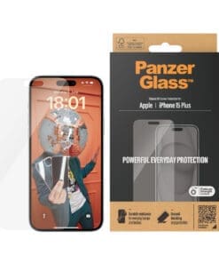 Alternative view of PanzerGlass Screen Protector iPhone 15 Plus, Classic Fit