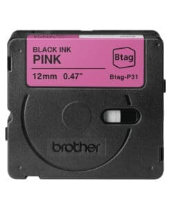 Alternative view of Brother Schriftband BTAG-P31 Schwarz auf Pink 12 mm x 4 m