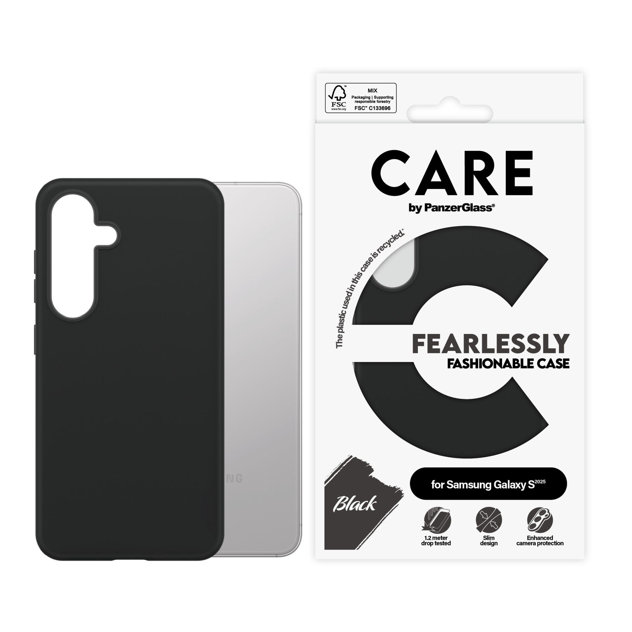 Handyhlle fr Galaxy S25 | MagSafe | MIL-STD-810H | Schwarz