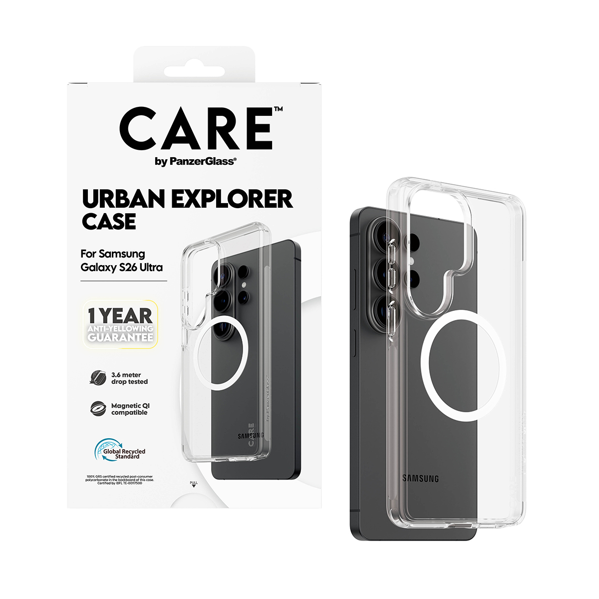 CARE Urban Explorer Case Clear w. White Qi Galaxy S26 Ultra CARE Urban Explorer Case Clear w. White Qi Galaxy S26 Ultra – Bild 5
