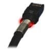 LED Patchk., CAT 6a U/ UTP, 10GBit Cu, PVC, 2,1 m, sw, VPE=12