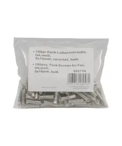 Alternative view of InLine® Lüfterschraube, 5x16mm, vernickelt, 100er Pack