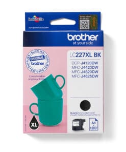 Brother Tintenpatrone LC-227XLBK Schwarz (ca. 1200 Seiten)