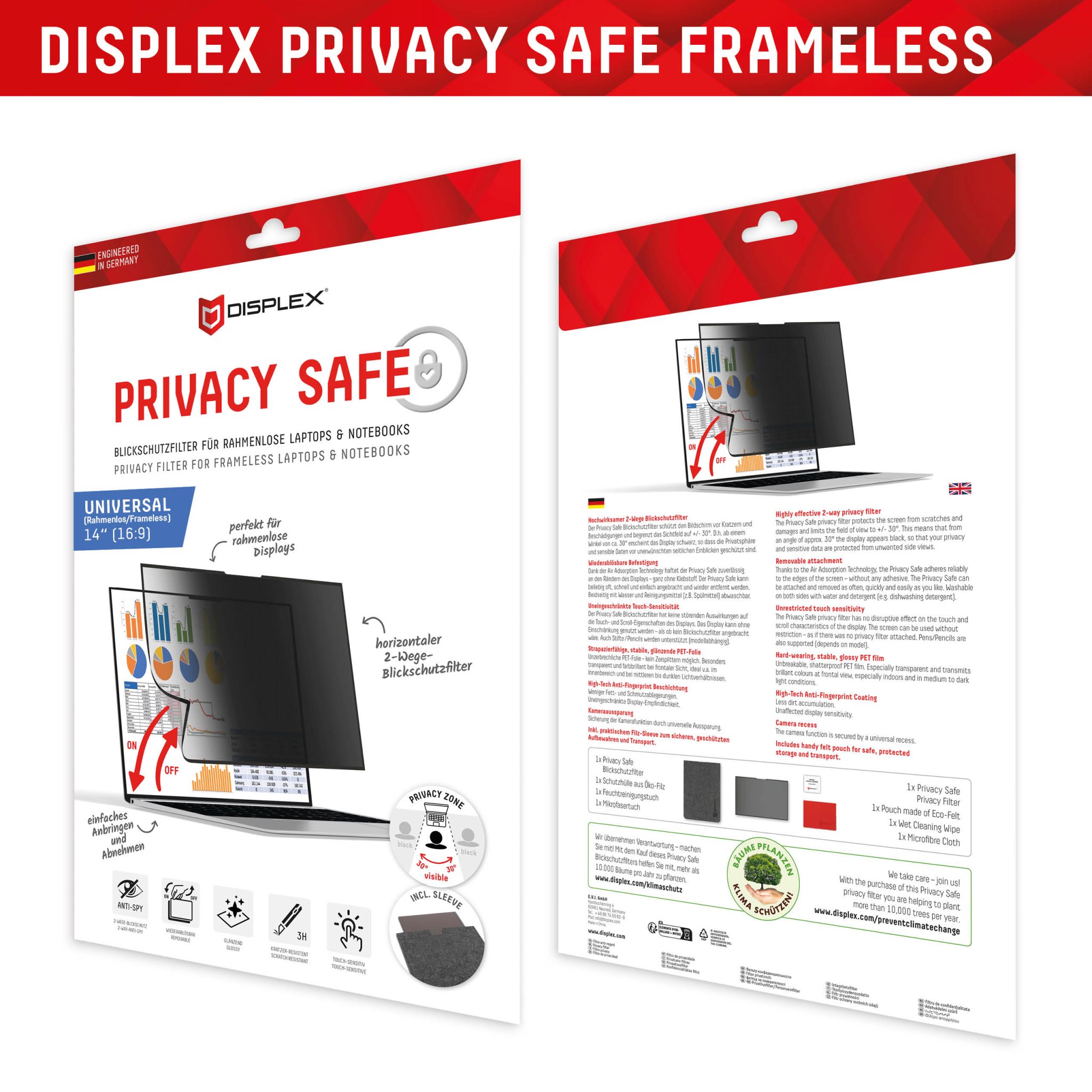 DISPLEX Sichtschutz / Privacy Universal (randlos) 14", 16:9 DISPLEX Sichtschutz / Privacy Universal (randlos) 14", 16:9 – Bild 7