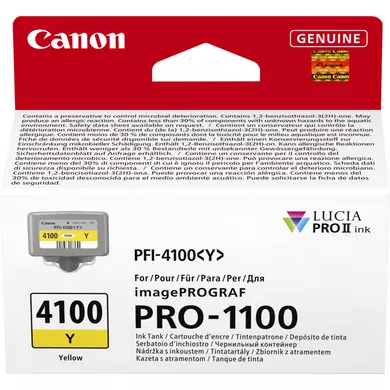 Canon PFI4100Y IPF Tinte Gelb Canon PFI4100Y IPF Tinte Gelb – Bild 2