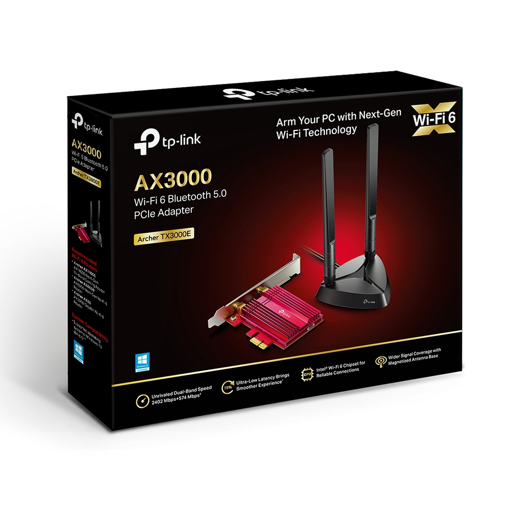 TP-Link Archer TX3000E AX3000 Wi-Fi 6 BT 5.0 PCI Express TP-Link Archer TX3000E AX3000 Wi-Fi 6 BT 5.0 PCI Express – Bild 3