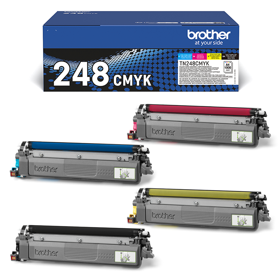 Brother Toner TN-248VAL Value Pack (je 1x BK/M/C/Y) Brother Toner TN-248VAL Value Pack (je 1x BK/M/C/Y) – Bild 3