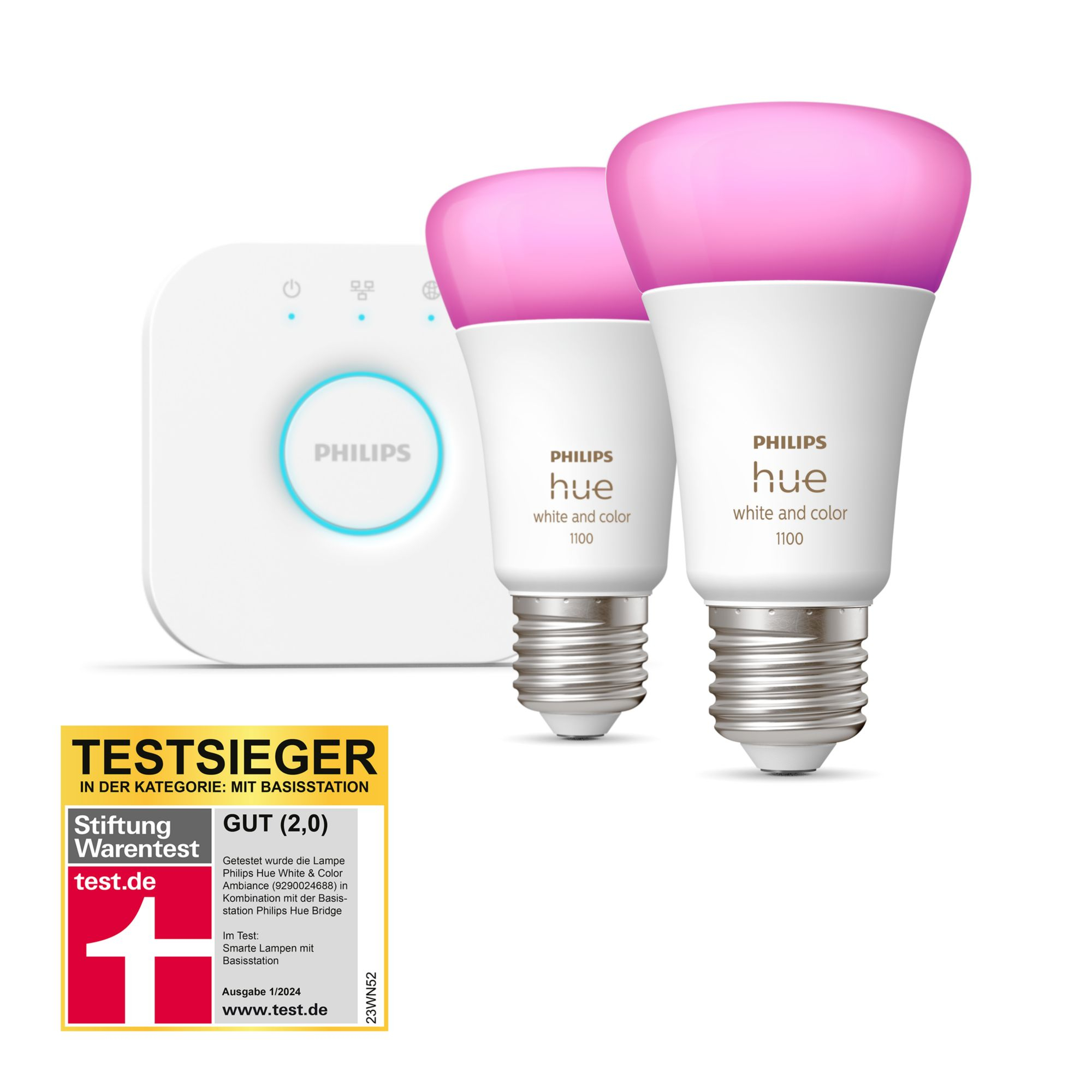 Philips Hue StiWa White&Col. Amb. E27 2er Starter Set Philips Hue StiWa White&Col. Amb. E27 2er Starter Set