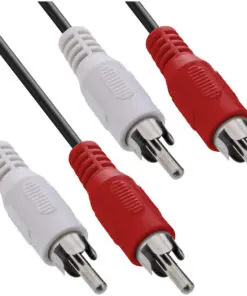 InLine® Cinch Kabel, 2x Cinch, Stecker / Stecker, 10m, schwarz