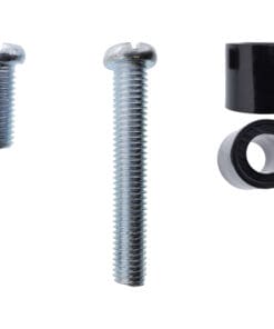 InLine® 8er Schraubenset 4x M8x20mm, 4x M8x50mm und 4x 15mm Abstandhalter für Wandhalterung