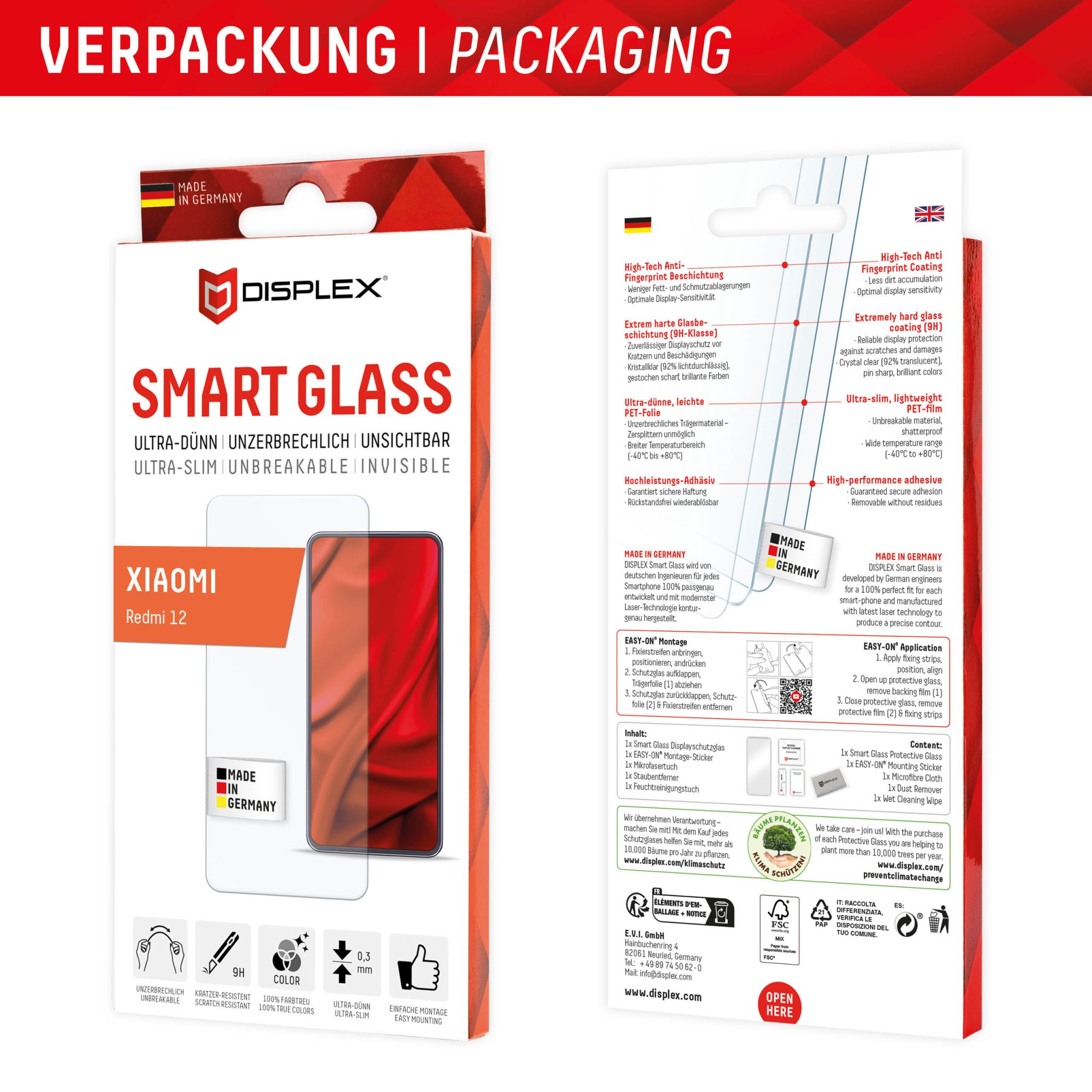 DISPLEX Panzerfolie 9H für Xiaomi Redmi 12 DISPLEX Panzerfolie 9H für Xiaomi Redmi 12 – Bild 6