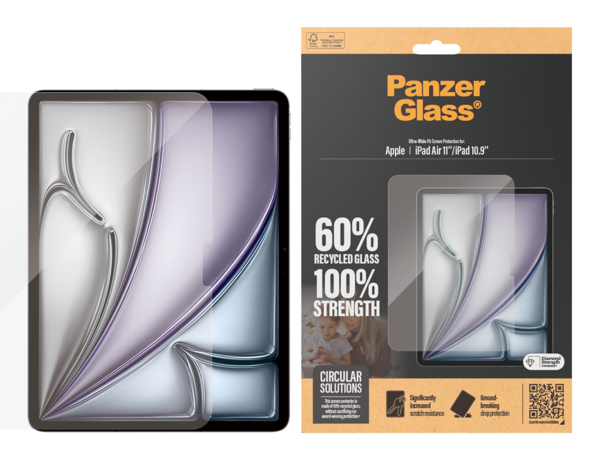 PanzerGlass Screen Protector iPad Air 11"(2024/25), iPad 11"(2025), iPad 10.9" PanzerGlass Screen Protector iPad Air 11"(2024/25), iPad 11"(2025), iPad 10.9" – Bild 2
