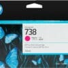 HP 738 130-ml Magenta DesignJet Tintenpatrone 738 DesignJet Druckerpatrone Gelb, 130 ml