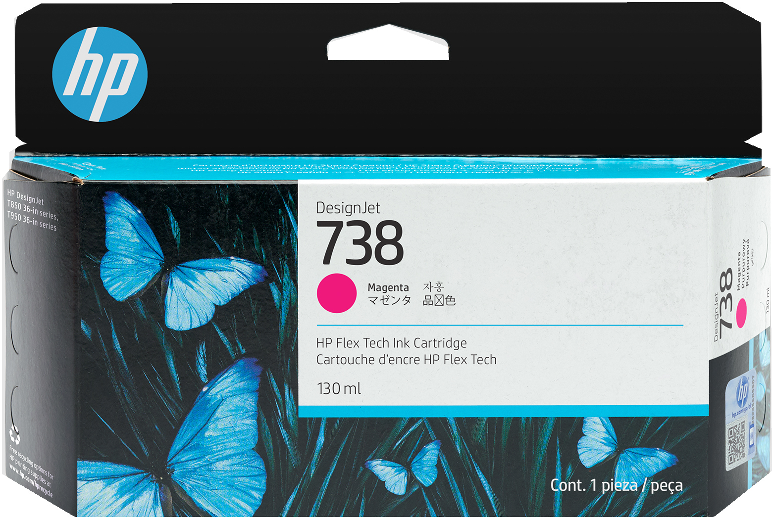 HP 738 130-ml Magenta DesignJet Tintenpatrone HP 738 130-ml Magenta DesignJet Tintenpatrone