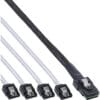 InLine® SAS Anschlusskabel, Mini-SAS SFF-8087 an 4x SATA, 1:1, OCR, 1m, rot InLine® Netzkabel, Schutzkontakt gewinkelt auf Warmgerätestecker C15 gerade, schwarz, 1,8m